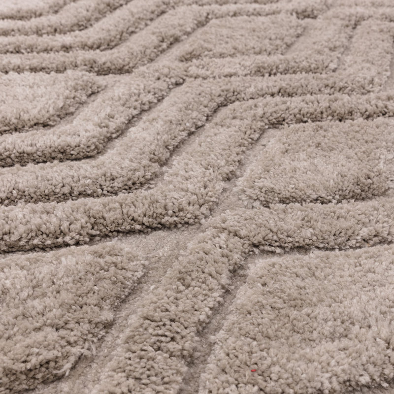 Peck Geometric Shag Area Rug, Rectangle 120 x 170cm
