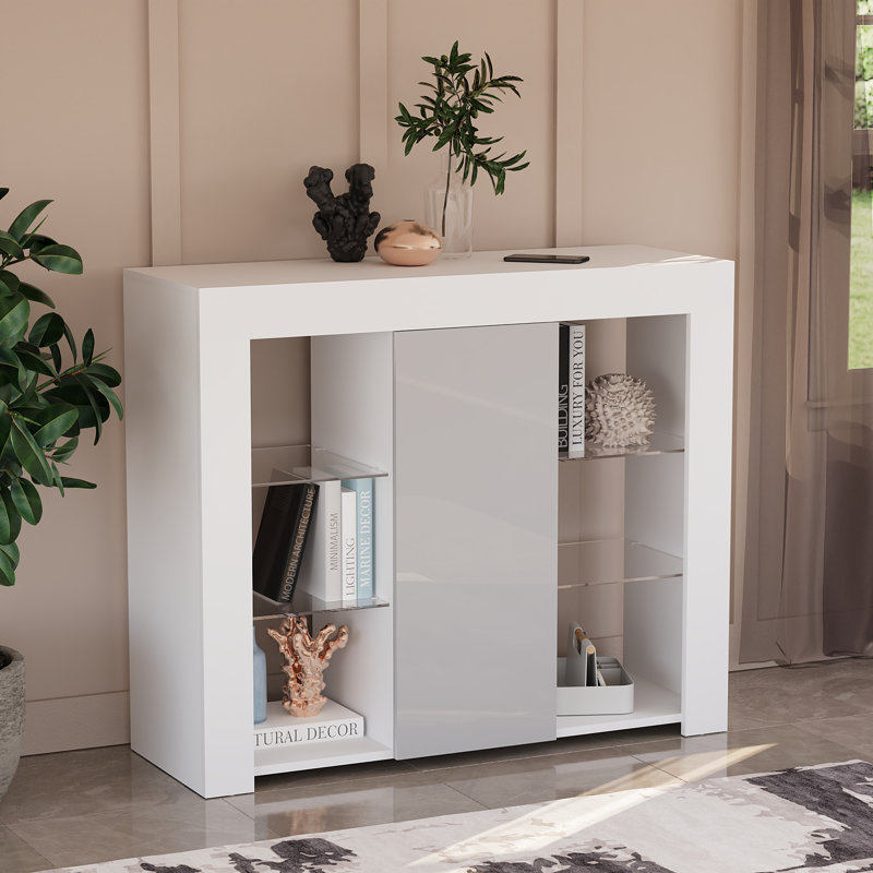 Muskoka 98cm Sideboard, White/Grey