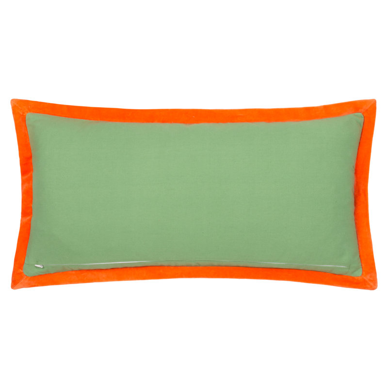Casa Geometric Rectangular Throw Cushion Covers, Orange