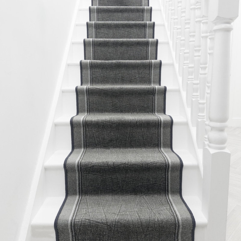 Stair Runner Abstract Machine Tufted Area Rug, Runner 100 x 630 cm