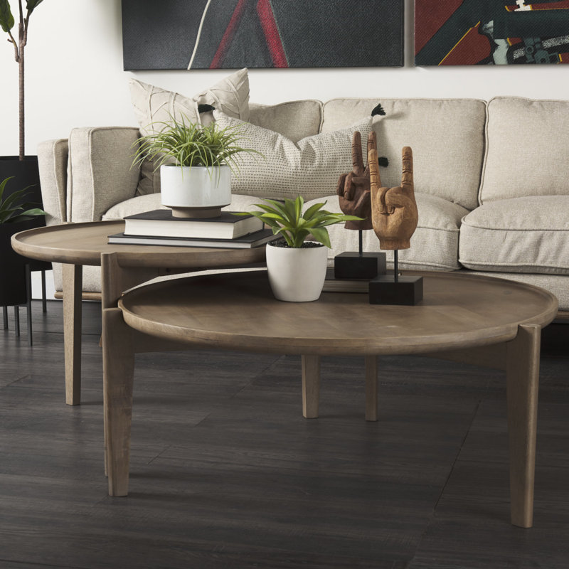 Miramar Solid Wood Nesting Coffee Table