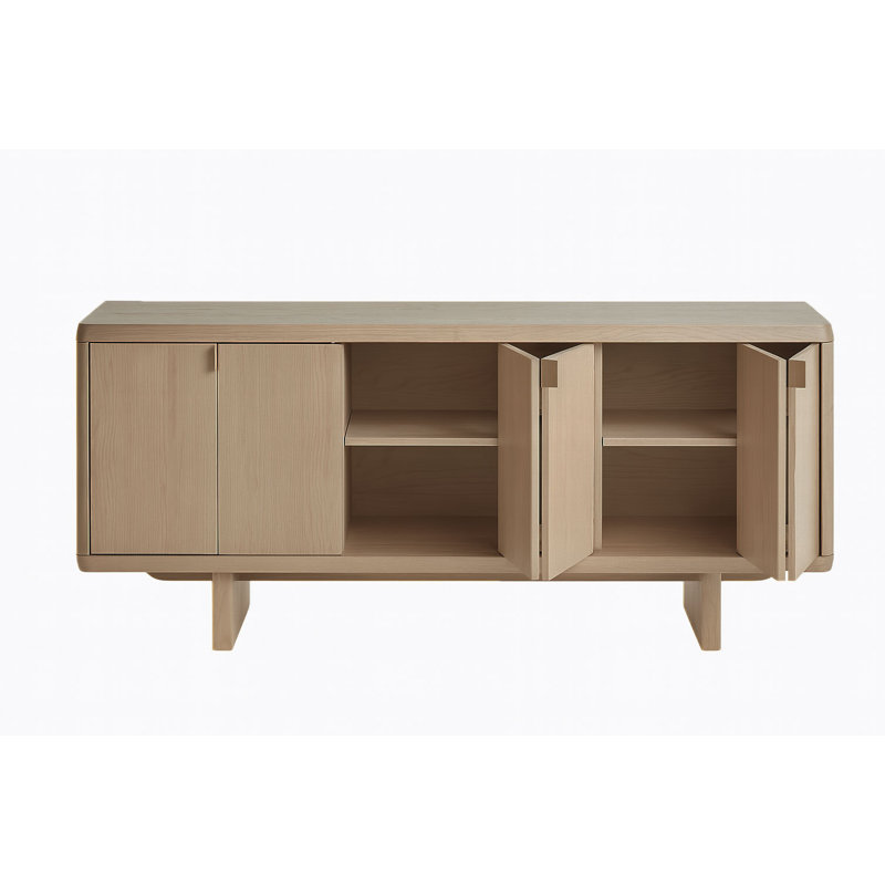 Buffet moderne à trois sections en finition chêne naturel