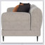 Causeuse rembourrée Repley Latte Chenille