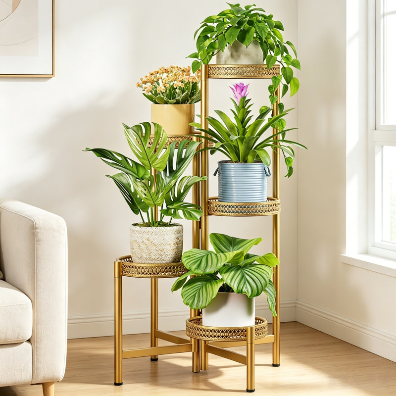 Support pour plante à 5 niveaux, Gold
