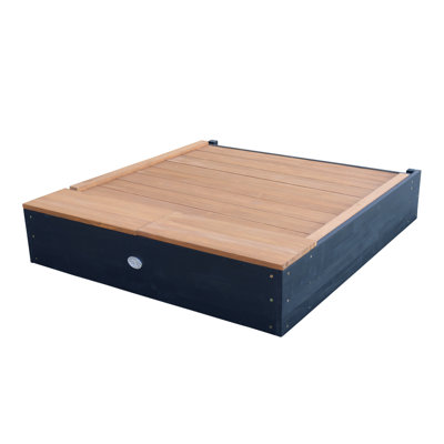 AXI 100cm x 90cm Wood Rectangle Sandbox with Cover