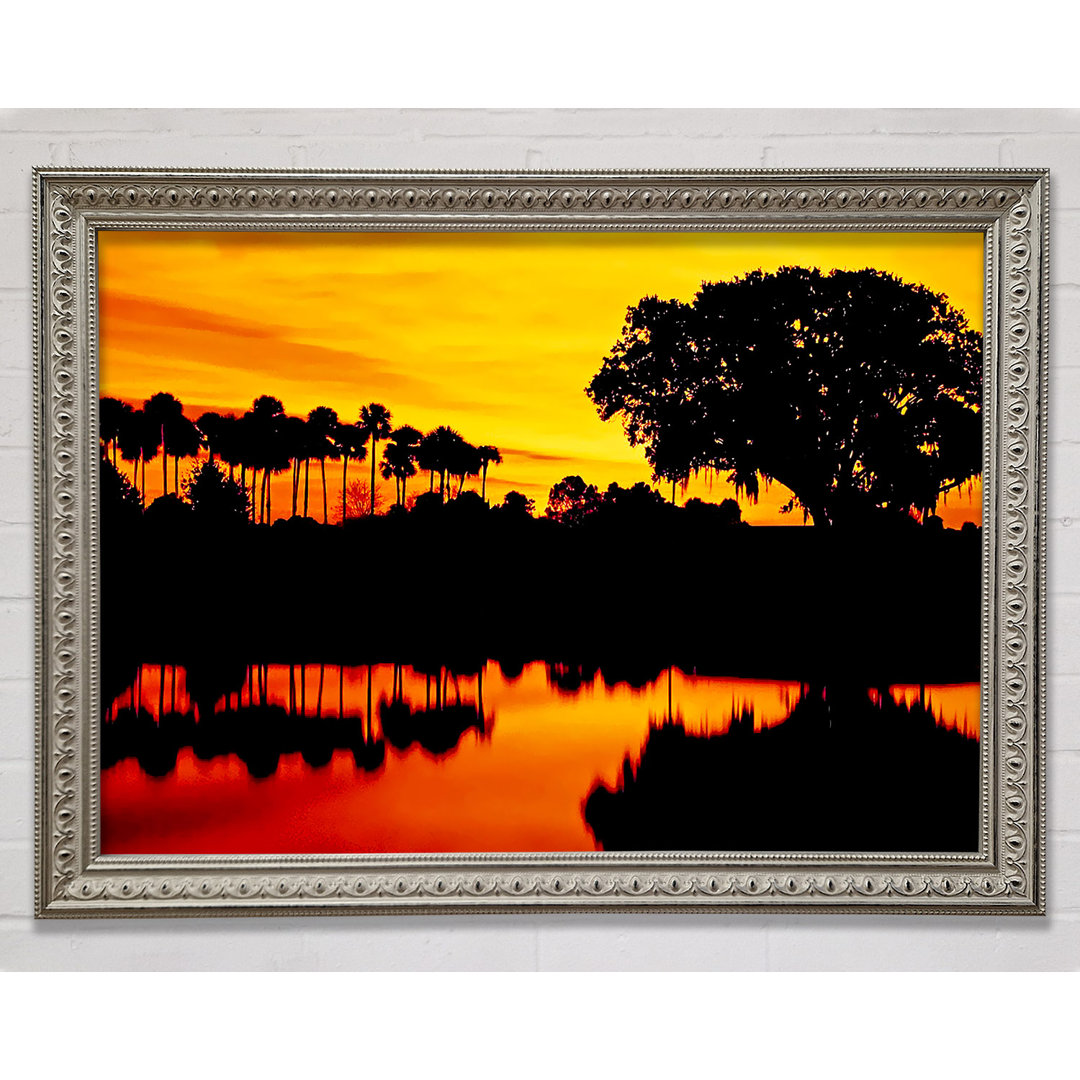 Beautiful Orange River Reflections - Einzelne Bilderrahmen Kunstdrucke