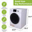 Hamilton Beach Laveuse et sécheuse à chargement frontal, ensemble de laveuse-sécheuse tout-en-un avec 12 programmes de lavage et plus, vitesse d'essorage de 800 tr / min, blanc-129177860