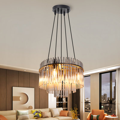 5‑Light Glass Pendant