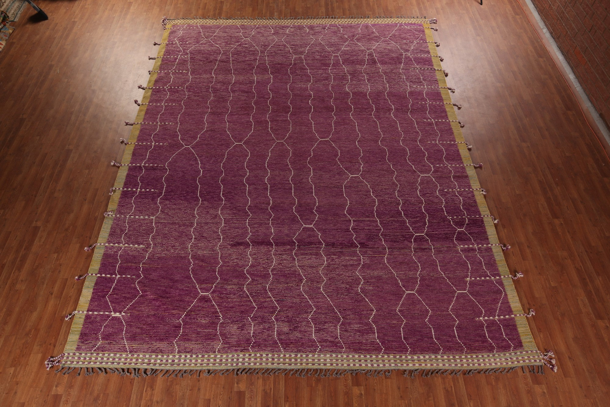 Rugsource Purple Striped Moroccan Oriental Large Rug | Wayfair