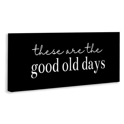 Good Old Days on Black Canvas, design by Katie Griggs