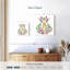 Crowle - girafe à motif floral-111895693