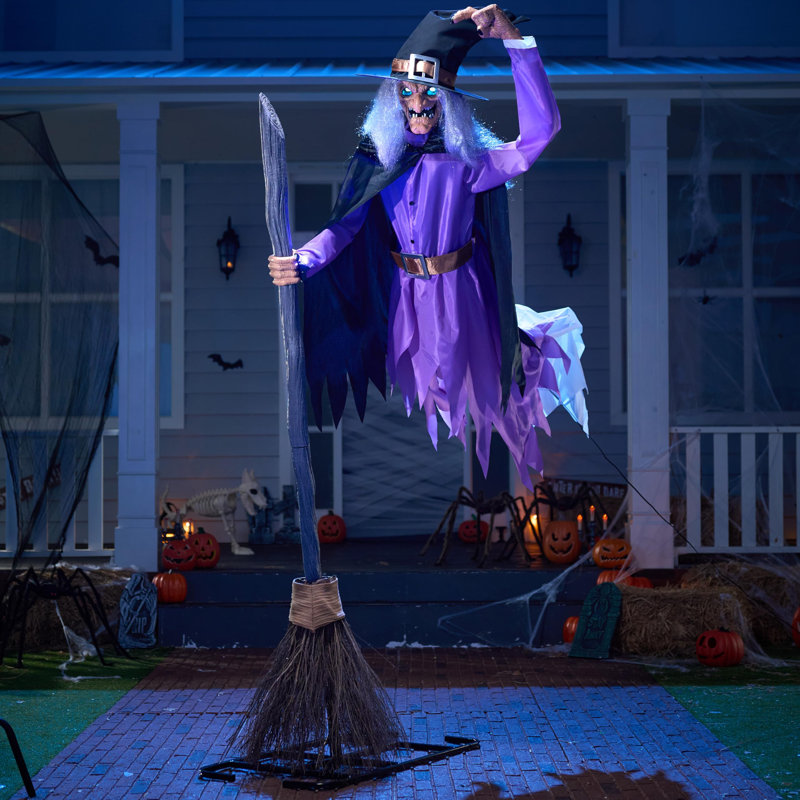 Décorations de sorcière volante 8 pi Halloween