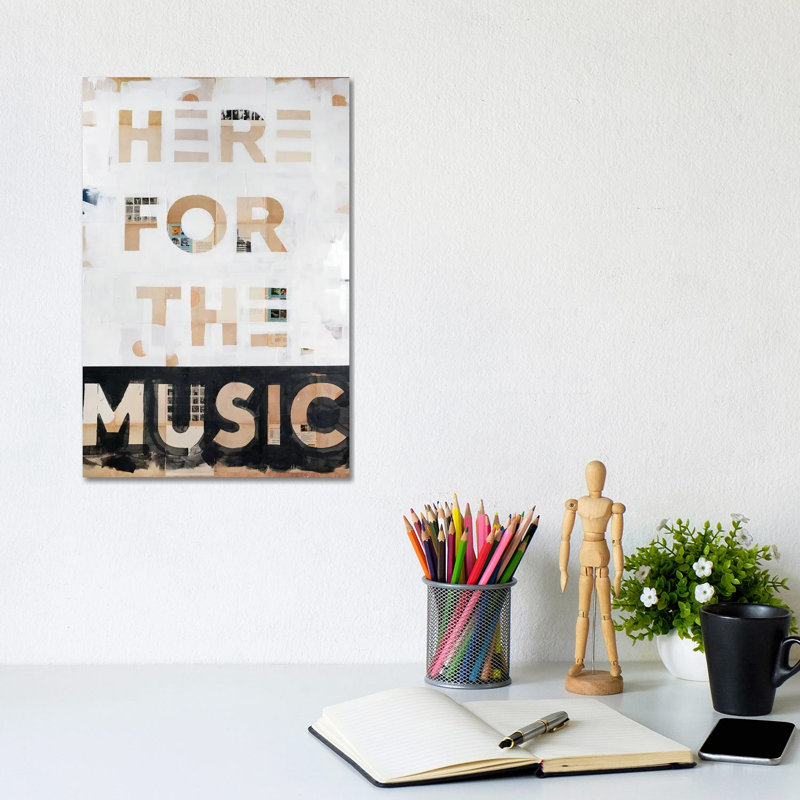 Here For The Music by Kent Youngstrom - Gallery-Wrapped Canvas Giclée on Canvas, 30.48 cm H x 20.32 cm W x 1.905 cm D