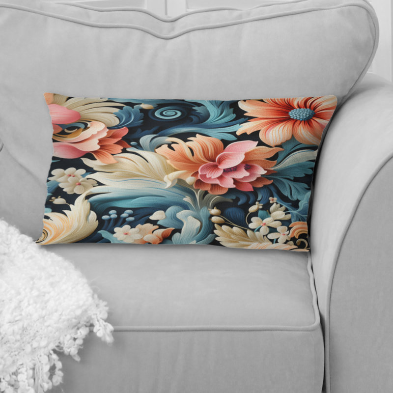  Housse de coussin rectangulaire en polyester