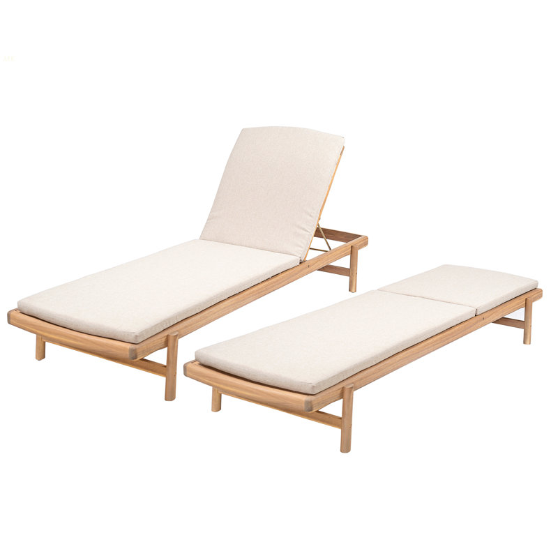 Chaise longue avec coussin Mallacia
