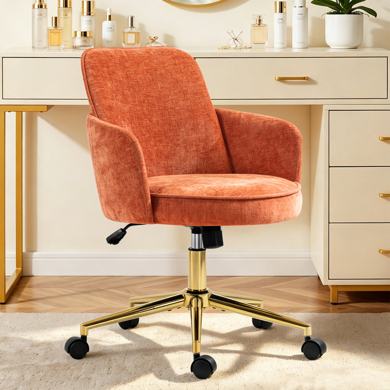 Chaise de bureau Zareon, Orange