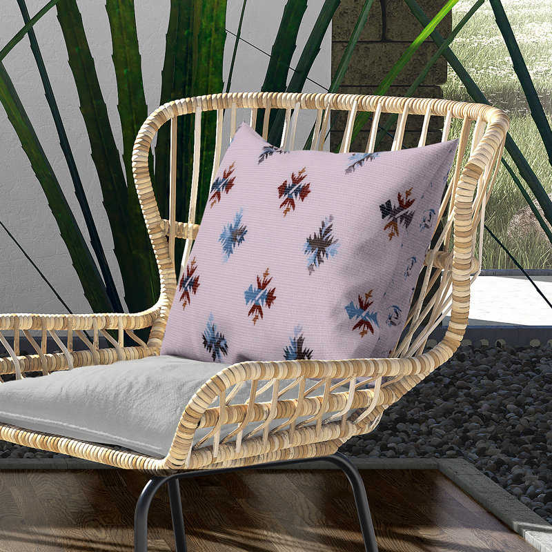 Sedona Sparkle Indoor/Outdoor 16x16, Square 16", Pink/Red