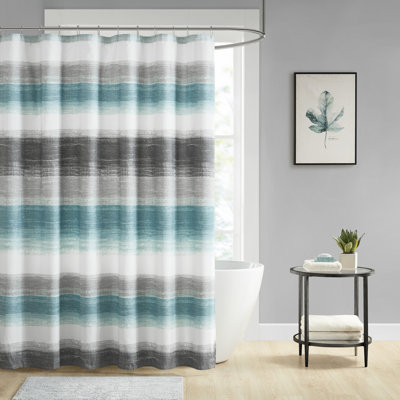 Saben Stripe Print Shower Curtain