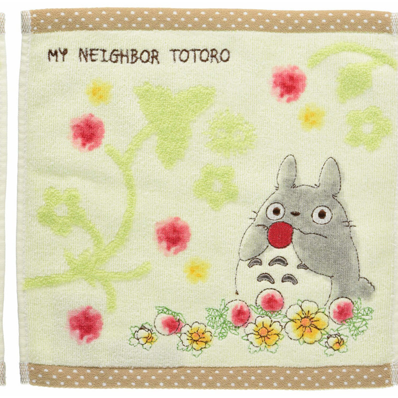 Totoro's Greedy Strawberry Hand Towel - 25x25cm