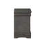 Table de chevet 2 tiroirs gris foncé