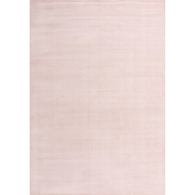 Solid/Striped Fladena Area Rug English Rose-Ivory Color, Rectangle 10' x 14'