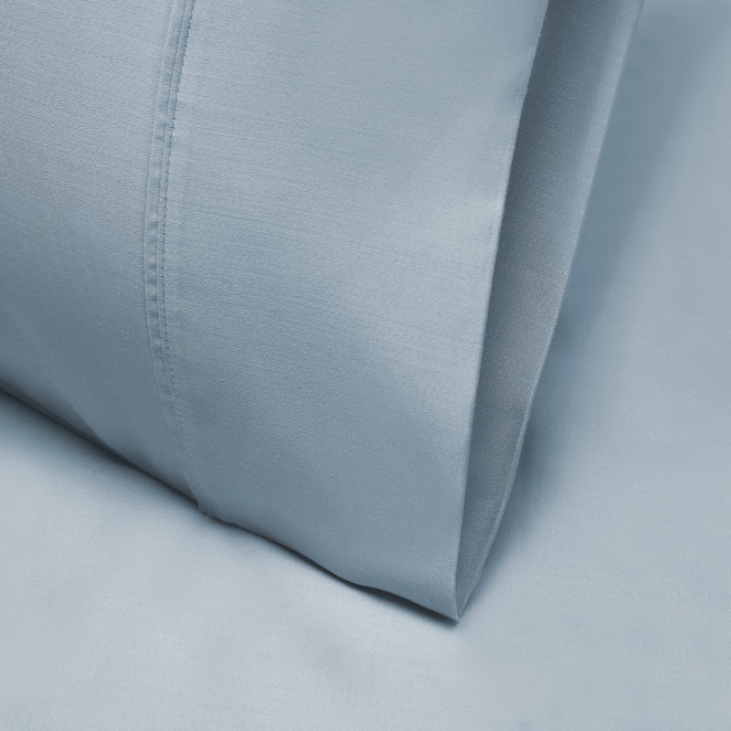 Superior Tencel Polyester Blend 1000 Thread Count 2-Piece Pillowcase, Blue, Standard