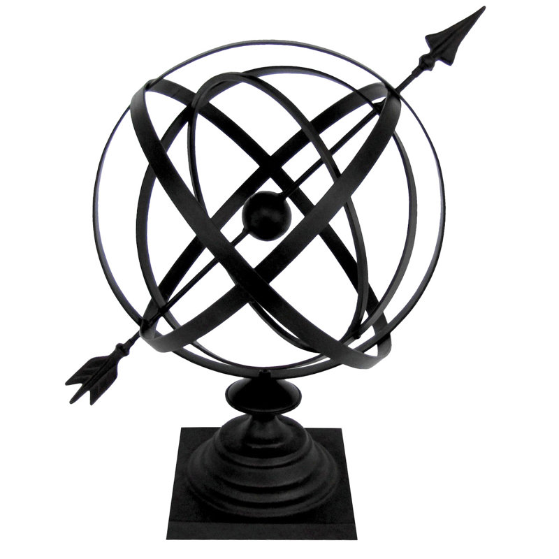 Cast Iron Garden Arrow Armillary Sphere Sundial Cast Iron Garden Arrow Armillary Sphere Sundial