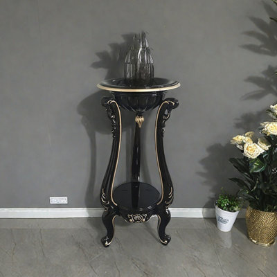 Solid wood flower stand multi-layer three-legged