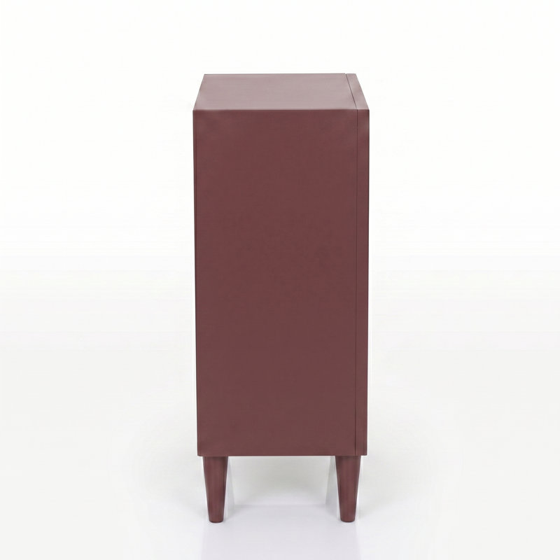 Luna Contemporary 2-shelf Bookcase, Bookshelf for Home Office & Living Room Storage, Granate