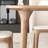 Bright rock solid wood dining table and chair set-107362750