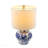 D12x19.3" Blue And White Ceramic Vase Lamp