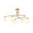 6- Light Glass Bubble Semi Flush Mount