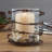 5.75'' H Iron And Glass Tabletop Pillar