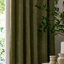 Heavy Chenille Room Darkening Pencil Pleat Curtains-863081975-863081976