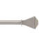 Tringle à rideaux pour fenêtre 44 - 120 po, tringle à draperie extensible en métal robuste de 3/4 po, tringle à rideau réglable avec embouts décoratifs pyramidaux pour la chambre à coucher, argent satiné