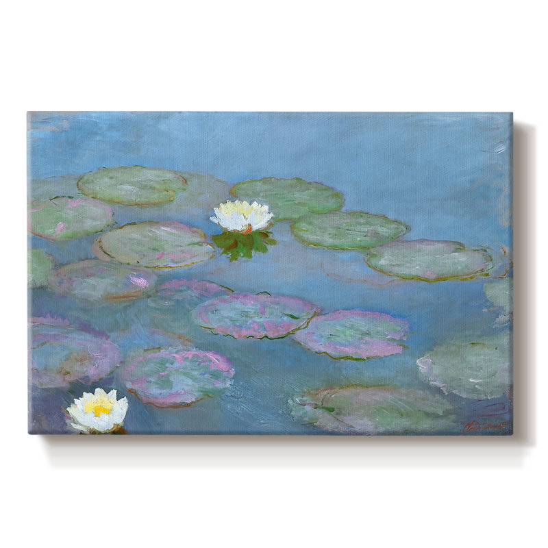Water Lilies (Nymphéas)-Claude Monet-Gallery Wrapped Canvas-c. 1897–1899, 8 x 12
