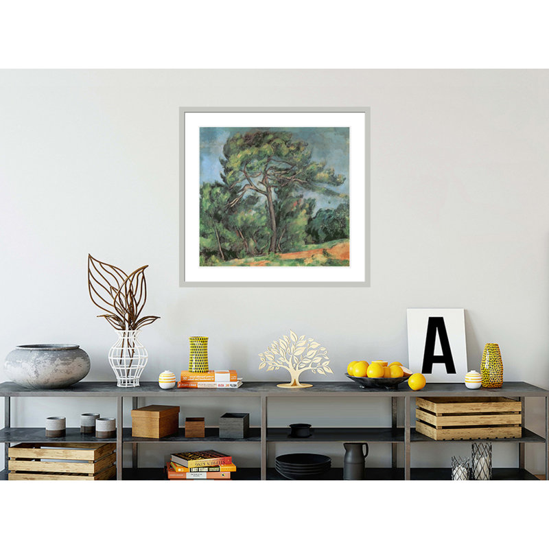 «The Large Pine» par Paul Cézanne, impression giclée sur cadre, 33.5" H x 35.46" W