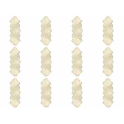 Tapis double en peau de mouton de Nouvelle-Zélande Natural Home Decor | 12 pièces | Naturel | 2 pi x 6 pi