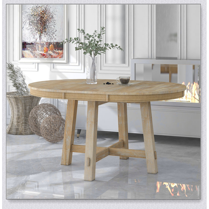 Table de salle à manger extensible Farmhouse, Naturel