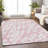 Premium Machine Washable Prisco Pink Rug-713072863