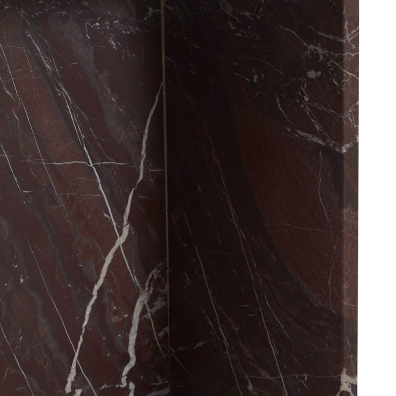 Bexly Marble End Table, Red