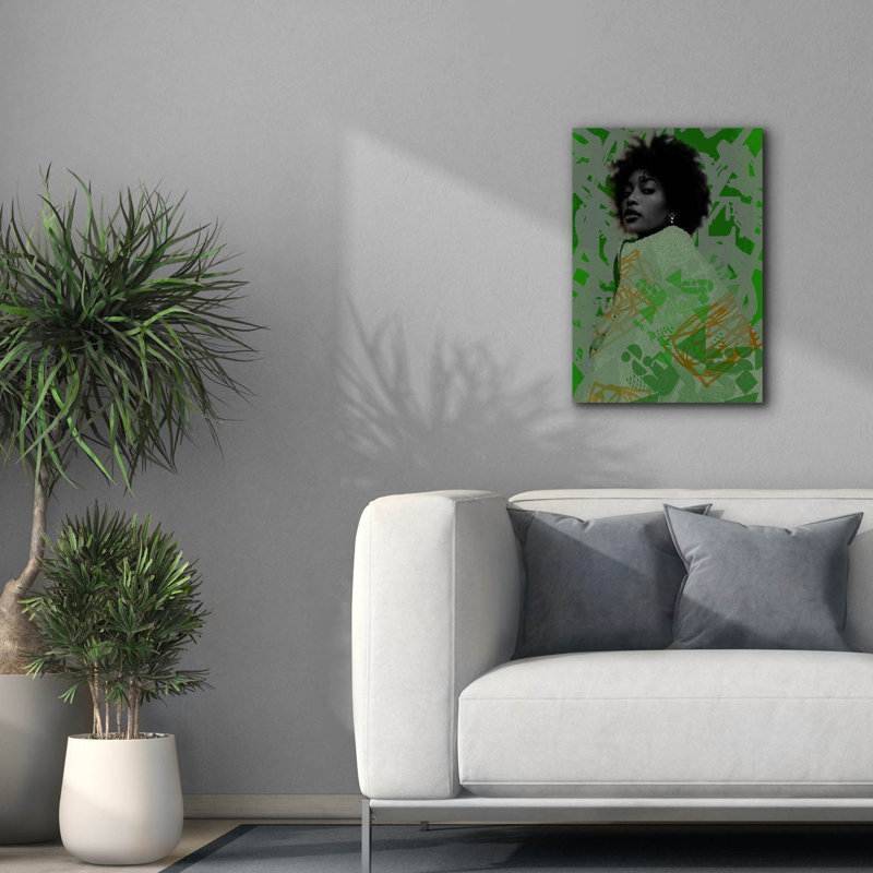 "Epic Graffiti" Greenie "par NUMA Art, art mural sur toile, 18 po x 26 po, H 26 po x l 18 po