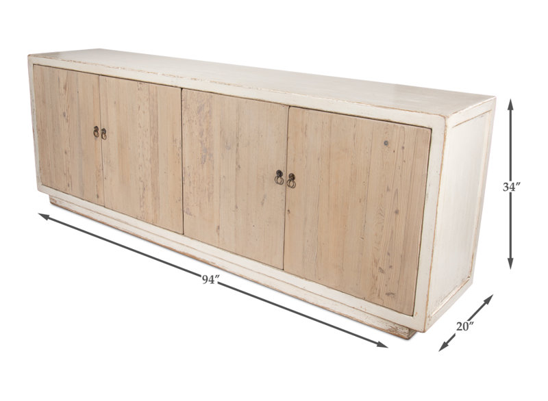 Dereck 94'' W Solid Wood Sideboard
