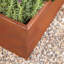 Corten Steel Series 13" H Garden Bed Square Planter-58406436
