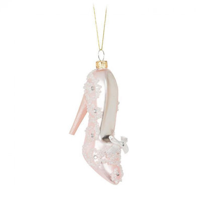 Fancy Pearl High Heel Shoe Ornament