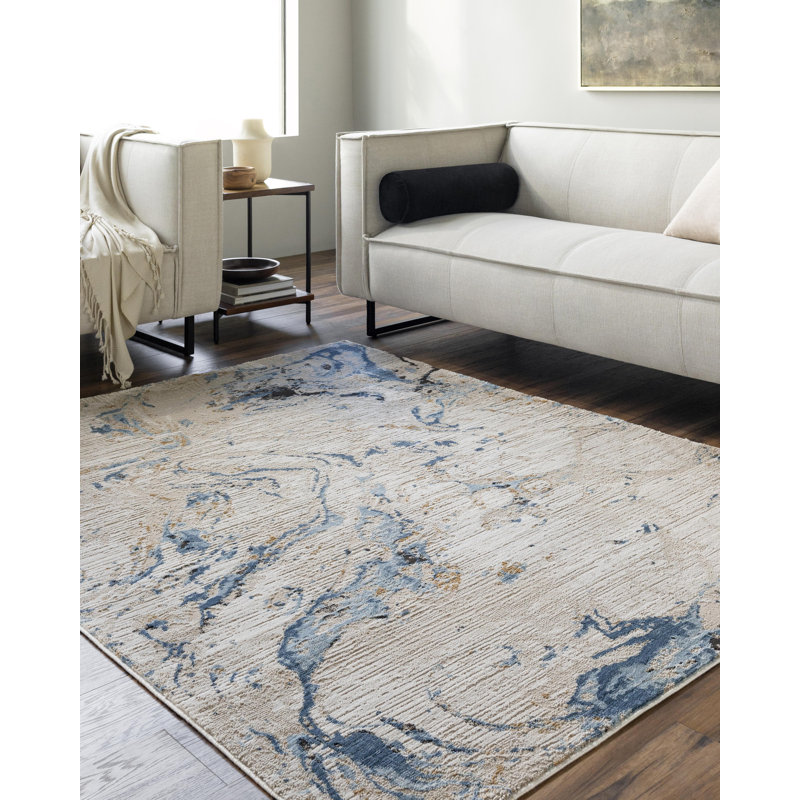 Sutley Abstract Indoor Rug, Rectangle 7'10" x 10'