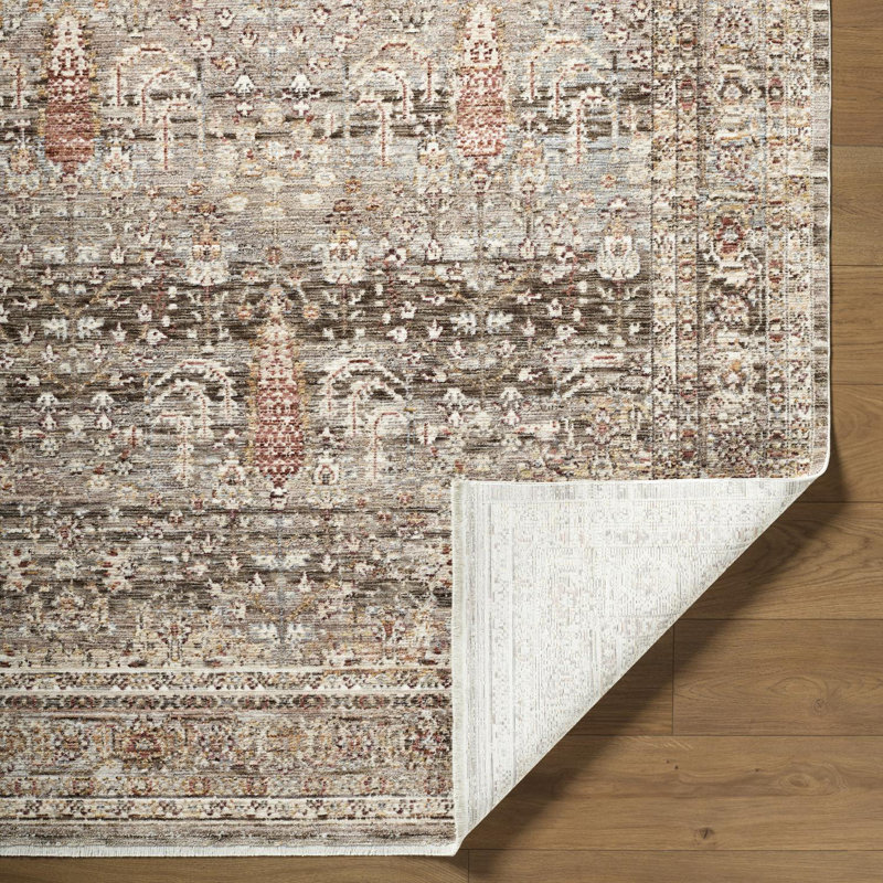Tapis tissé à la machine Gionatan, Rectangle 5 pi 3 po x 6 pi 11,9 po