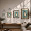 Emperor Penguin Scandinavian - Framed Print-504521743-504521737