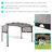 12 Ft. W x 9 Ft. D Steel Pergola with Canopy-61494986