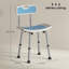 HOMCOM Shower Chair for the Elderly and Disabled, Backrest-2100384138